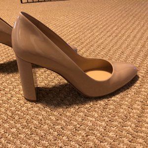M. Gemi Nude Patent Leather Pumps